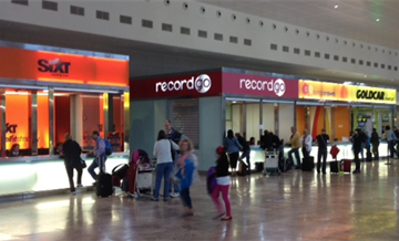 Alicante Airport car hire desks - car rental check-in