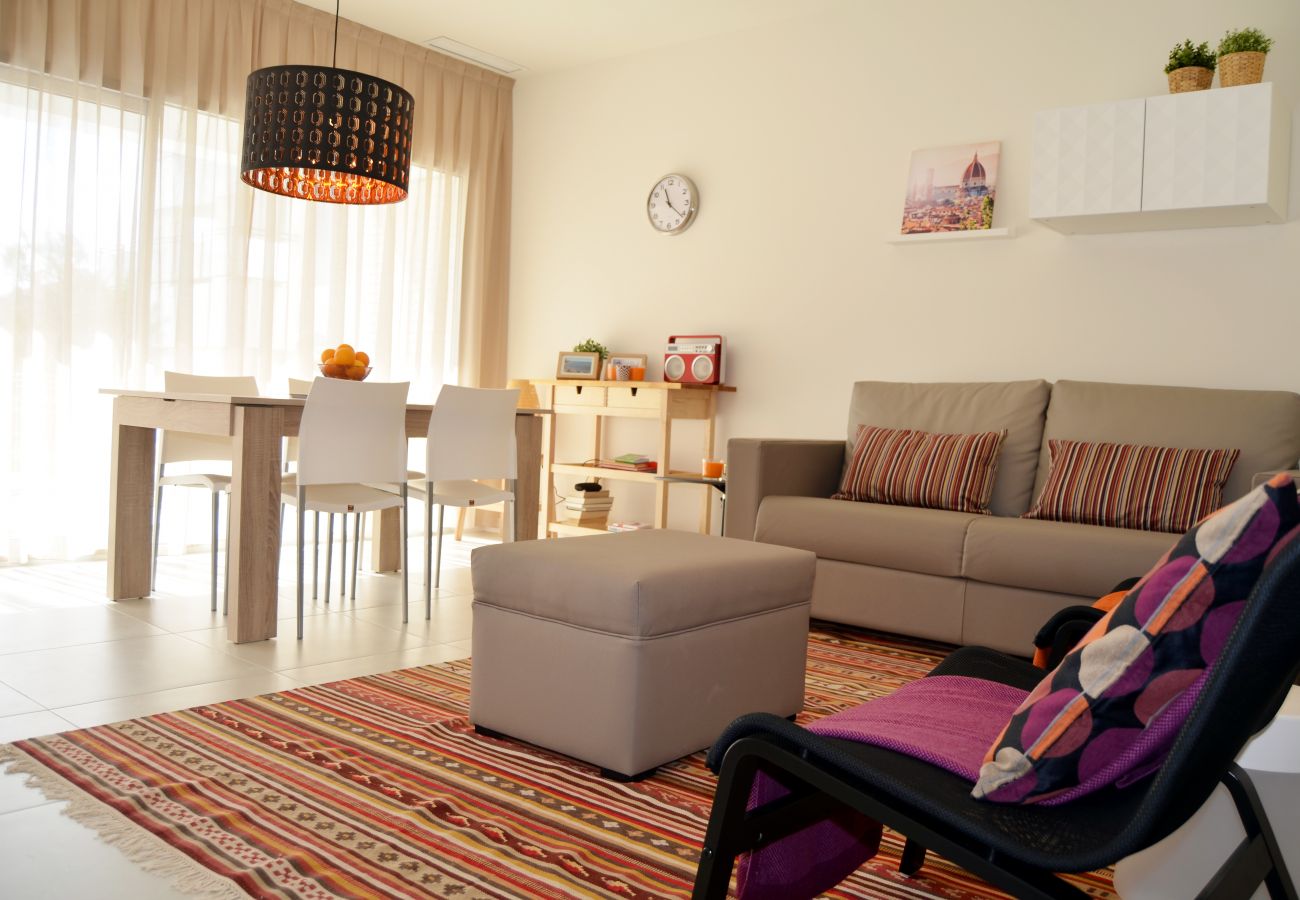 Beautiful Living Room of Santiago de la Ribera Apartment