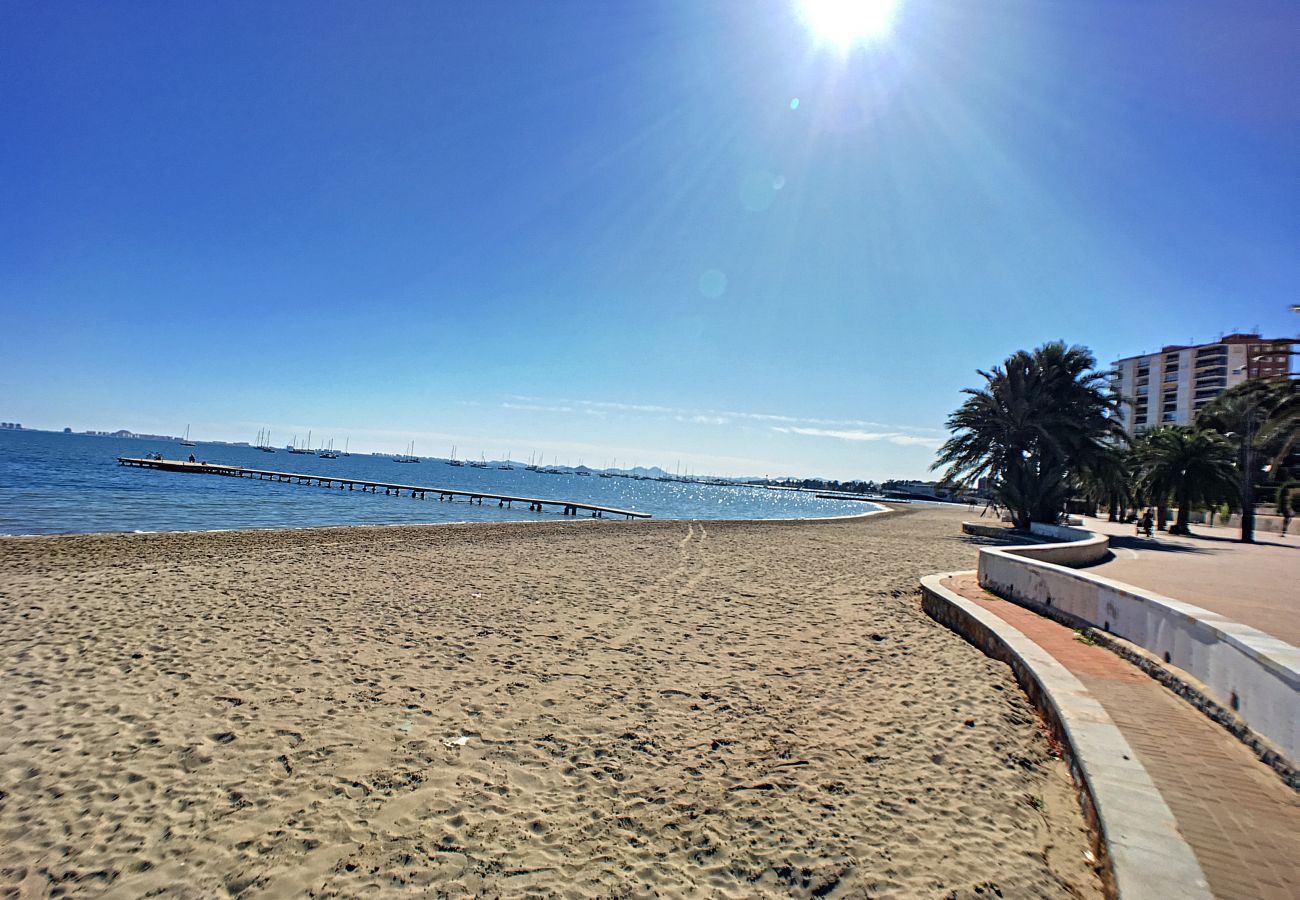 Beautiful Mar Menor beach in Santiago de la Ribera