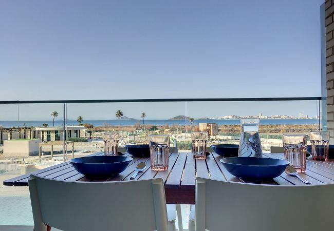 Los Flamencos is a modern beach resort on the shores of the Mar Menor.