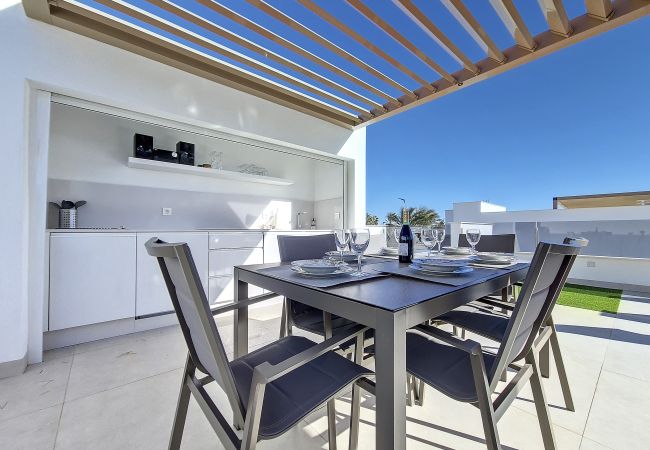 La Llana Beach 2 Penthouse is situated in San Pedro del Pinatar.
